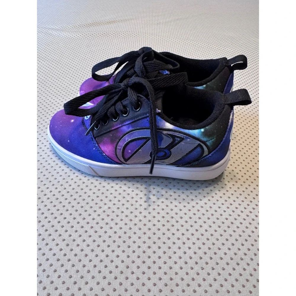 Heelys Pro 20 Galaxy Nebula Skate Shoes Purple Blue Black Kids Youth Size 13C